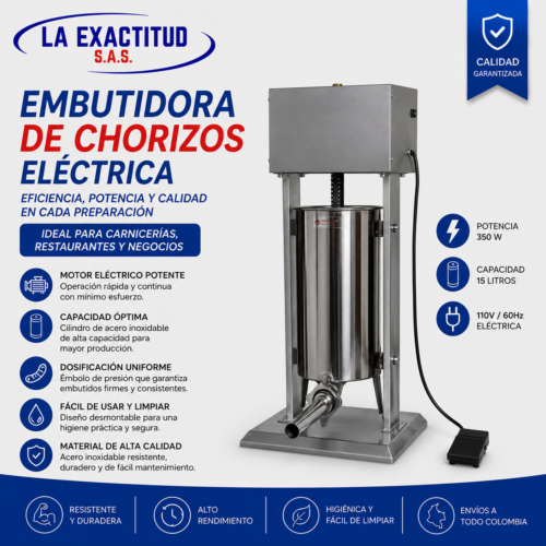 Embutidora de Chorizos Eléctrica