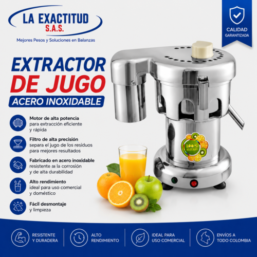 Extractor de Jugo Acero Inoxidable