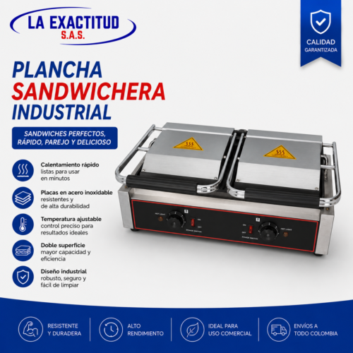 Plancha Sandwichera Industrial