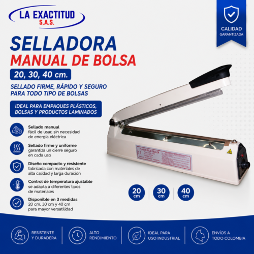 Selladora Manual de Bolsa