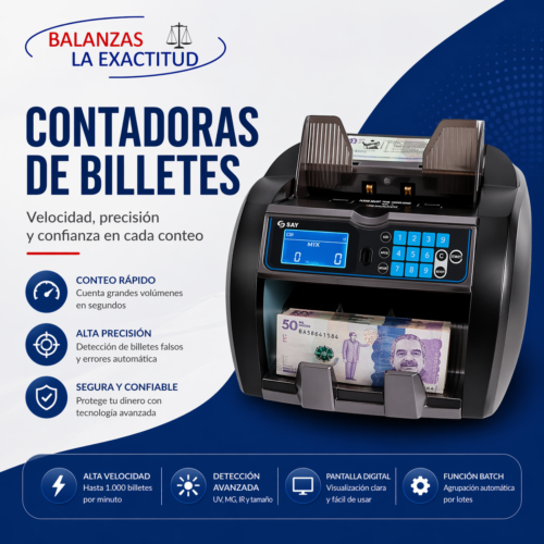 Contadora de Billetes y Monedas